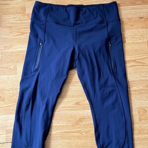 Athleta Rainier High Rise Legging - XL Navy